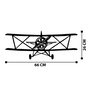 Wallity Vecihi Accesorio Decorativo de Pared de Metal Negro